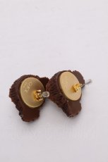 画像2: Q-pot. / テディベアノカオピアス  チョコレートクッキー S-26-09-25-1008-QP-AC-SZ-ZS (2)