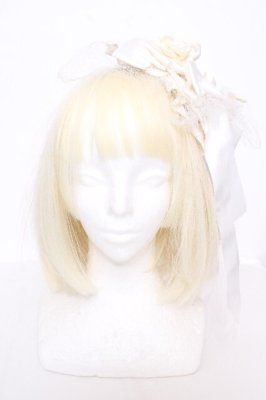 Preview of 薔薇リボンヘッドドレス  オフ