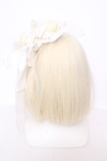 画像3: Atelier Beatrice / 薔薇リボンヘッドドレス  オフ S-26-09-25-1026-GO-AC-HR-ZS (3)