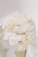 画像4: Atelier Beatrice / 薔薇リボンヘッドドレス  オフ S-26-09-25-1026-GO-AC-HR-ZS (4)