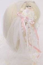 画像4: Atelier Beatrice / パールデザインヴェール  白 S-26-09-25-1027-GO-AC-HR-ZS (4)