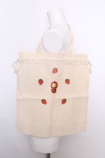 画像1: Franche Lippee / くりぼー巾着トートバッグ  生成り S-26-09-25-1033-LO-BG-SZ-ZS (1)