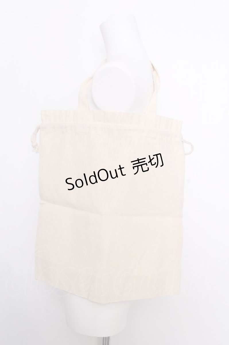 画像2: Franche Lippee / くりぼー巾着トートバッグ  生成り S-26-09-25-1033-LO-BG-SZ-ZS (2)