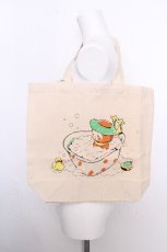 画像1: Franche Lippee / バスタイム柄トート  生成り S-26-09-25-1034-LO-BG-SZ-ZS (1)