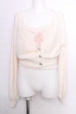 画像1: pium / マシュマロニットカーディガン＆キャミソール  白 S-26-09-25-021-LO-TO-AS-ZS (1)