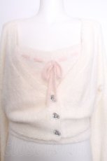画像4: pium / マシュマロニットカーディガン＆キャミソール  白 S-26-09-25-021-LO-TO-AS-ZS (4)