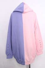 画像2: NieR Clothing / ちゃむちゃむパーカー  ピンクｘパープル S-26-09-25-027-PU-TO-HR-ZS (2)
