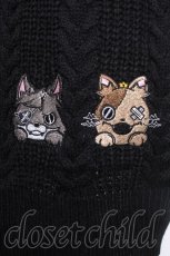 画像3: NieR Clothing / 刺 ロングニットカーディガン  黒 S-26-09-25-030-PU-TO-HR-ZS (3)