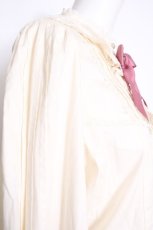 画像5: Chalmiere / 立ち襟コットンブラウス M オフ S-26-09-27-002-AX-BL-AS-ZS (5)