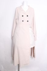 画像1: LOLITA / レース切替コート風ワンピース  ベージュ S-26-09-27-025-LO-CO-HR-ZS (1)