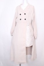 画像4: LOLITA / レース切替コート風ワンピース  ベージュ S-26-09-27-025-LO-CO-HR-ZS (4)