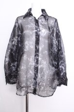 画像1: HARE / アートフラワーシアーTシャツ  黒 S-26-09-27-005-GO-TS-HR-ZS (1)