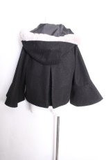 画像3: axes femme POETIQUE / ベルスリーブショートコート  黒 S-26-09-27-038-AX-CO-HR-ZS (3)