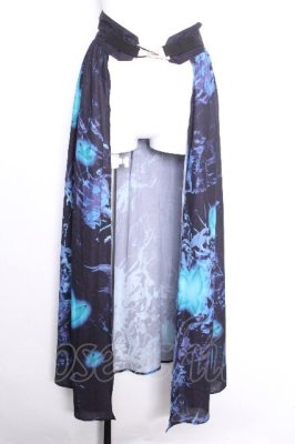 Preview of 転写巻きスカート  黒ｘ青