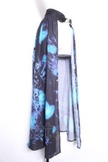 画像2: NieR Clothing / 転写巻きスカート  黒ｘ青 S-26-09-27-039-PU-SK-HR-ZS (2)