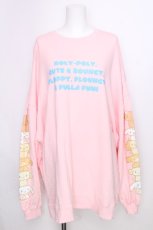 画像1: Candy Stripper / CINNAMOROLL BIG SWEAT  ピンク S-26-09-27-1004-PU-BL-HR-ZS (1)