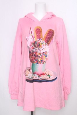 Preview of Colorful Bunny Parfait パーカー  ピンク