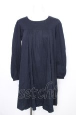 画像1: Melody BasKet / Aラインワンピース  紺 S-26-09-27-1011-LO-OP-HR-ZS (1)