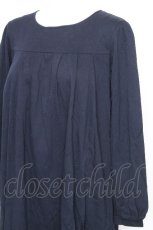 画像3: Melody BasKet / Aラインワンピース  紺 S-26-09-27-1011-LO-OP-HR-ZS (3)