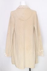 画像2: axes femme / レースデザインロングカーディガン  ベージュ S-26-09-27-1013-AX-BL-HR-ZS (2)