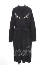 画像1: axes femme / 刺繍入りレイヤード風ニットワンピース  黒 S-26-09-27-1017-AX-OP-HR-ZS (1)