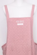 画像3: PINK HOUSE / ロゴ刺繍エプロン  ピンク S-26-09-27-1018-LO-SK-HR-ZS (3)