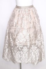 画像1: axes femme / レーススカート  ベージュ S-26-09-27-1024-AX-SK-HR-ZS (1)
