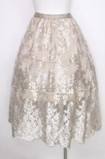 画像2: axes femme / レーススカート  ベージュ S-26-09-27-1024-AX-SK-HR-ZS (2)