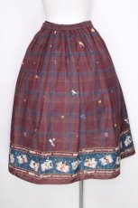 画像2: axes femme / ミッキーマウス/スカート  ブラウン S-26-09-27-1029-AX-SK-HR-ZS (2)
