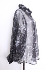 画像2: HARE / アートフラワーシアーTシャツ  黒 S-26-09-27-005-GO-TS-HR-ZS (2)