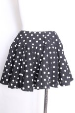 画像3: milklim / ドットスカート  黒ｘ白 S-26-09-27-040-LO-SK-HR-ZS (3)