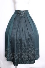 画像1: axes femme / ジャカード×プリーツスカート  紺 S-26-09-27-047-AX-SK-HR-ZS (1)
