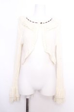 画像1: axes femme / フリル襟ニットボレロ  オフ S-26-09-27-006-AX-TO-HR-ZS (1)