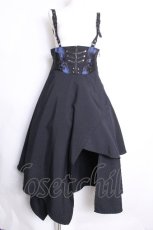 画像1: Ozz Croce / 刺繍サス付きイレヘムスカート  ネイビー S-26-09-27-048-OO-PA-HR-ZS (1)