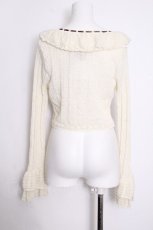 画像3: axes femme / フリル襟ニットボレロ  オフ S-26-09-27-006-AX-TO-HR-ZS (3)