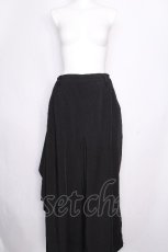 画像1: Deorart / フラップ付レイヤード・袴ワイドパンツ L 黒 S-26-09-27-058-PU-PA-HR-ZS (1)