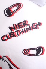 画像4: NieR Clothing / 転写ジップパーカー  白 S-26-09-27-012-PU-BL-HR-ZS (4)