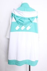 画像3: LISTEN FLAVOR / 猫耳カプセル袖メッシュジャージパーカー  ミントｘ白 S-26-09-27-013-PU-TO-HR-ZS (3)