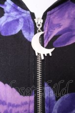 画像5: LISTEN FLAVOR / 幻のウサギ総柄セーラーブルゾン  黒ｘ紫 S-26-09-27-015-PU-TO-HR-ZS (5)