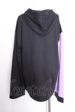画像3: NieR Clothing / TWO-TONE カーディガン【うさぎ】  黒ｘ紫 S-26-09-27-018-PU-TO-HR-ZS (3)