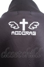 画像4: ACDC RAG / ドットネコジャージジャケット  黒 S-26-09-27-020-PU-JA-HR-ZS (4)