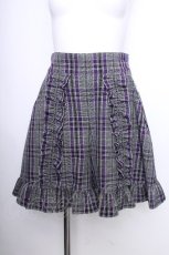 画像1: MILK / Check Checkキュロット  グレーｘパープル S-26-09-29-058-ML-PA-HR-ZS (1)