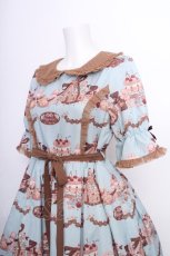 画像3: axes femme kawaii / お菓子の家柄ワンピース  ミント S-26-09-29-027-AX-BL-HR-ZS (3)