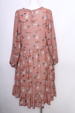 画像2: Jane Marple / The nursery Aliceギャザードレス  ブラウン S-26-09-29-033-JM-OP-AS-ZS (2)