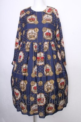 Preview of Kingdom scarfのワンピース  紺