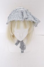 画像1: EXCENTRIQUE / レースボンネット  サックス S-26-10-01-001-EL-ZA-AS-ZS (1)