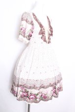 画像2: axes femme / 薔薇ｘドットプリントワンピース  キナリ S-26-10-01-034-AX-OP-HR-ZS (2)