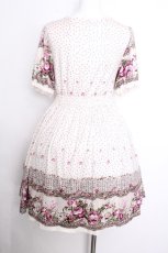 画像3: axes femme / 薔薇ｘドットプリントワンピース  キナリ S-26-10-01-034-AX-OP-HR-ZS (3)
