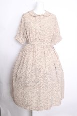 画像1: Fi.n.t / パイピング使い小花柄ワンピース  オフ S-26-10-01-035-CA-OP-HR-ZS (1)