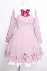 画像1: Amavel / Magical Sweet Angelワンピース  ピンク S-26-10-01-037-CA-OP-HR-ZS (1)